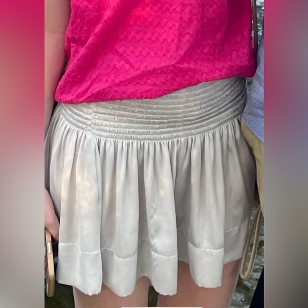 Koch Erika Skirt: Silver Polysatin